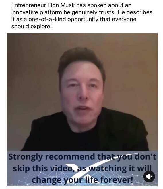 deepfake of elon musk scammer